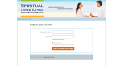 Desktop Screenshot of dating.spirituallover.co.uk